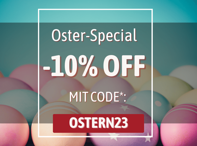 Spare -10% auf deinen Ostereinkauf mit Code: Ostern23